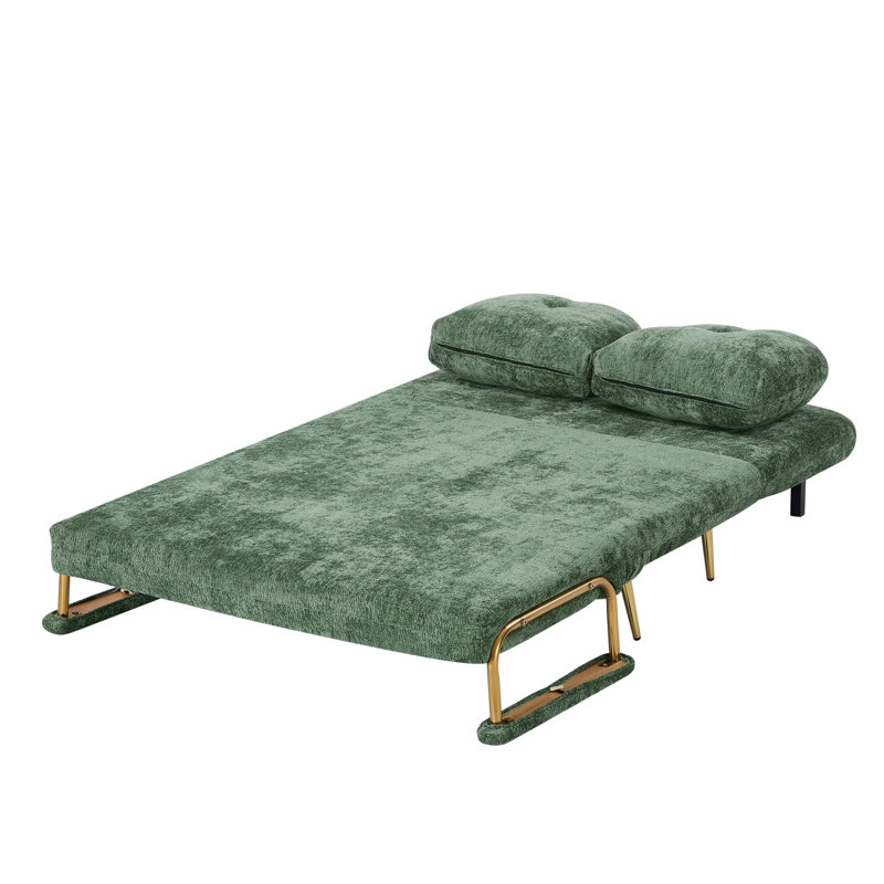 Ajaylah 2 Seater Teddy Sofa Bed, Green