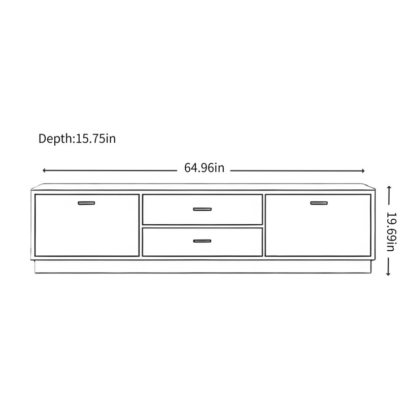 Latona, Noir / orange rougeâtre, H 19,69 po x L 64,96 po x l 15,75 po