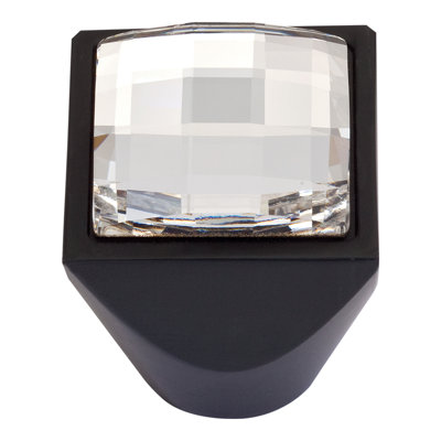 Crystal 1" Length Square Knob