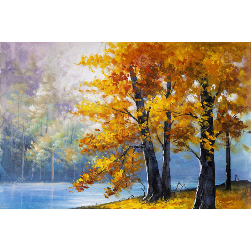 " Two Trees By The Lake "