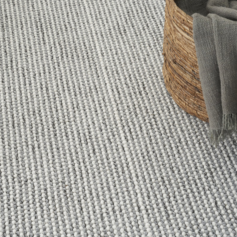 Tapis Bagby, Rectangle 6 pi x 9 pi, Ivoire / Gris