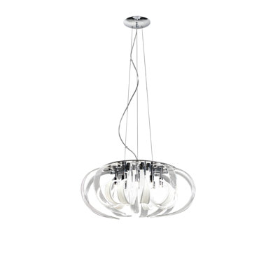 Willett 14 - Light White/Transparent Geometric Pendant