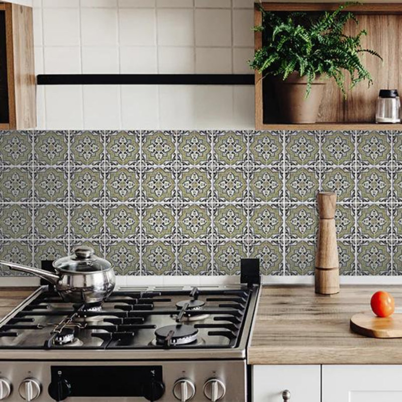 Carreau de mosaïque auto-adhésif en vinyle 4 po x 4 po