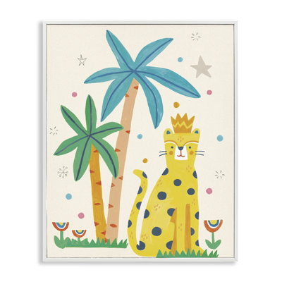 «Baby Cougar in Jungle», art de la giclée encadrée par Irene Chan