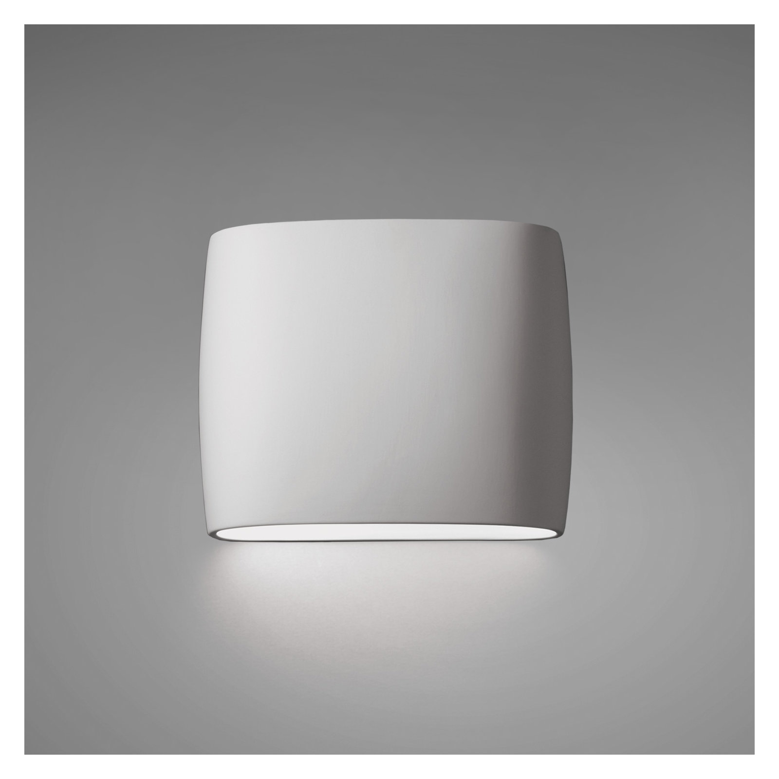 Logan Outdoor Ceramic Wall Light, LED, Bisque, 9.75" H x 12" W x 4" D