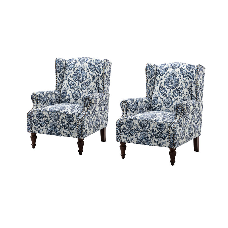 Upholstered Accent Chair, Navy