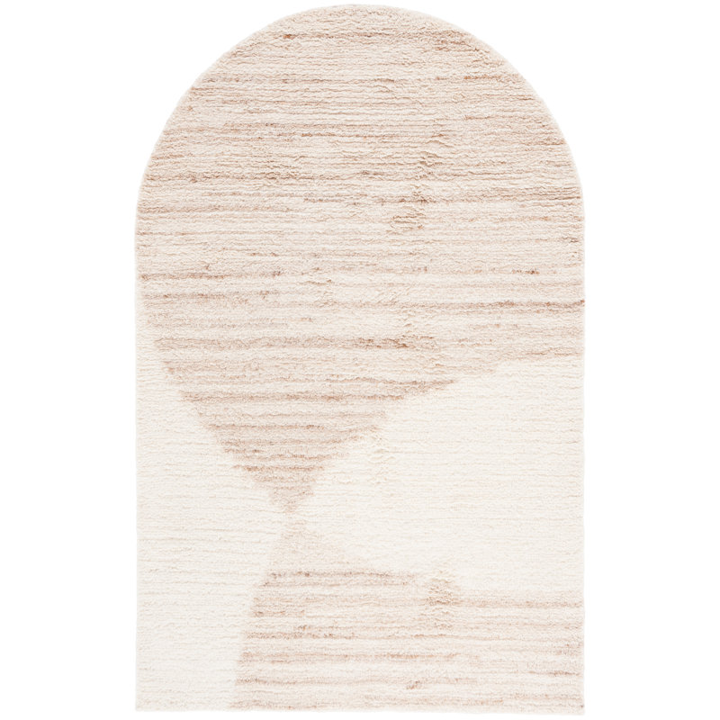Katarin Hand Tufted Wool Pile Solid Color Rug, Rectangle 3' x 5'