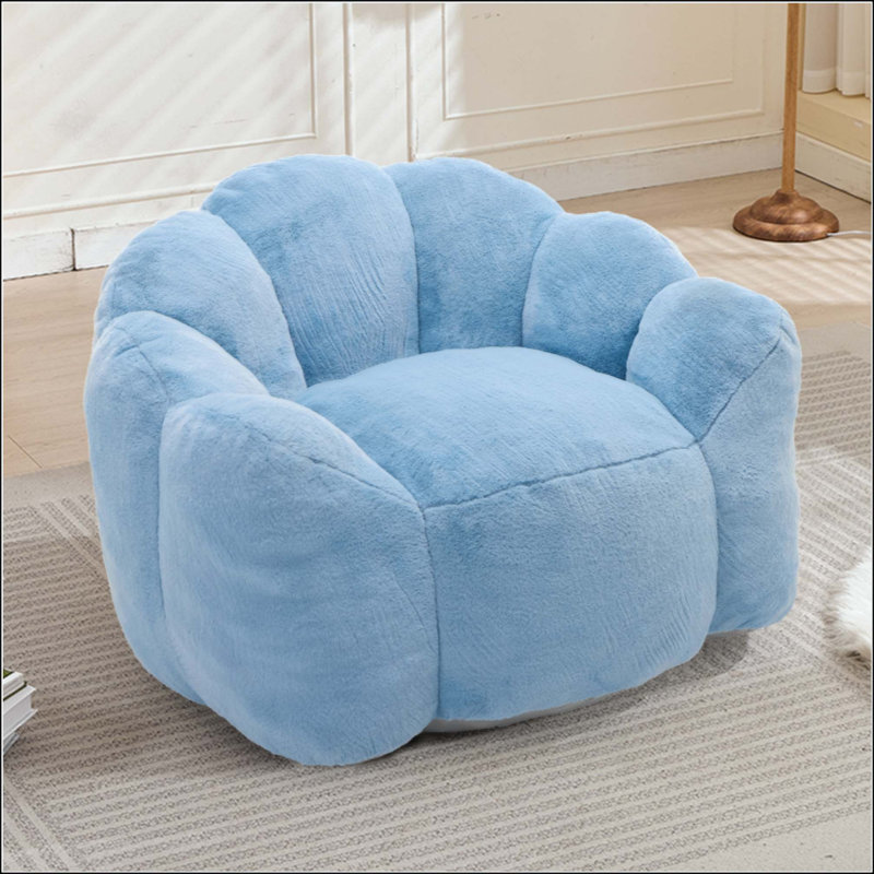 Canapé à compression Lotus de type canapé pour adultes avec anneau de traction pouvant être facilement déplacé sans installation. Convient à divers environnements tels que le salon, la chambre à coucher, etc. Détendez-vous et profitez de la vie, bleu