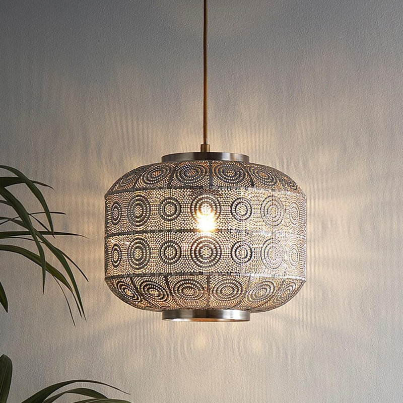 Zendaya 1 - Light Satin Nickel Pendant