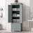 Tall Storage Cabinet With Two Drawers-2088950395