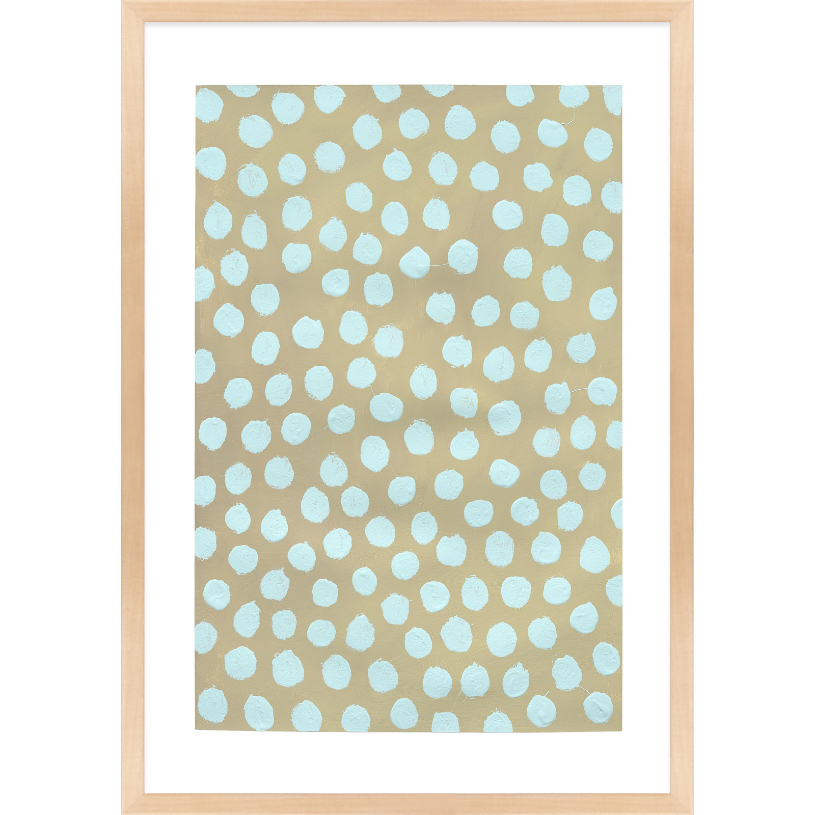 Cloud On Khaki by Michela Sorrentino, Brown, 25" H x 17.5" W x 1.25" D