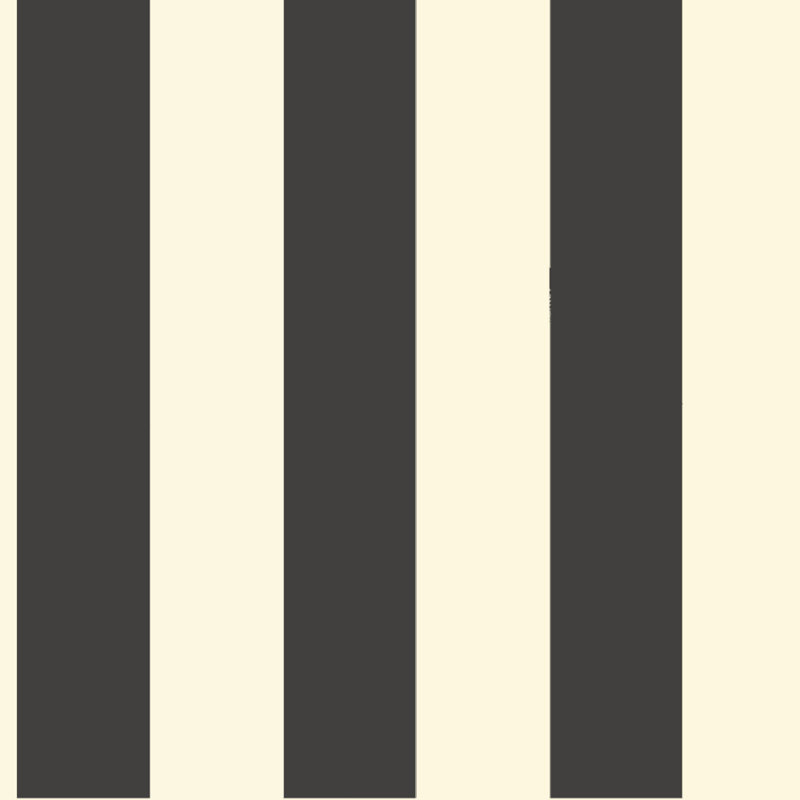 Rouleau de papier peint à rayures L 33 pi x l 20,5 po Ashford, Noir / blanc