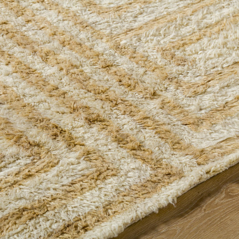 Anemone Hand Tufted Wool Moroccan Indoor Rug, Rectangle 8' x 10'