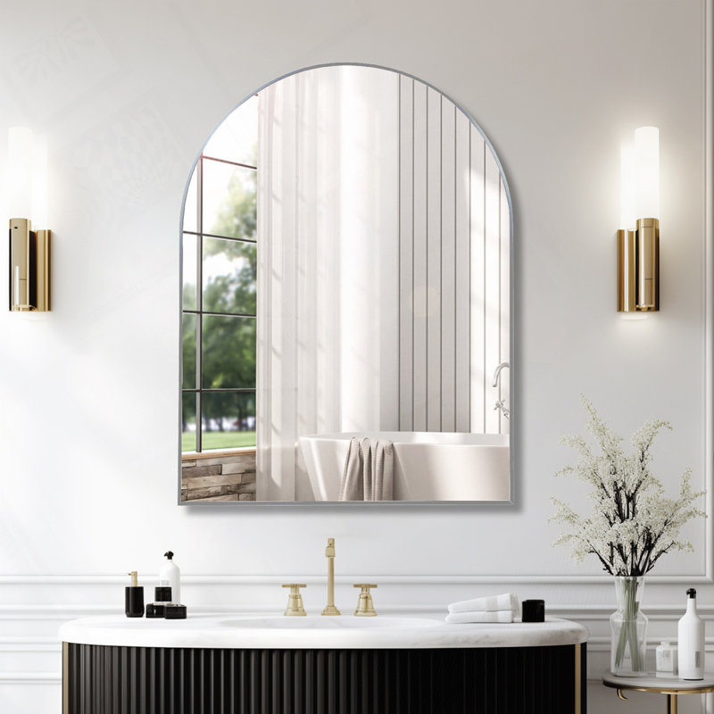Miroir 30 po x 40 po, Argent