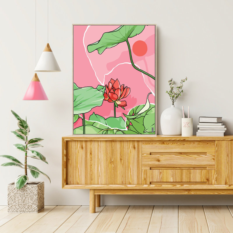 Small Things by Hugo Mathias - Print, Brown Framed Canvas, 102"H x 76"W x 5"D