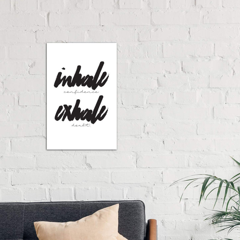 Inhale/Exhale - Wrapped Canvas Print, 66.04 cm H x 45.72 cm W x 1.91 cm D