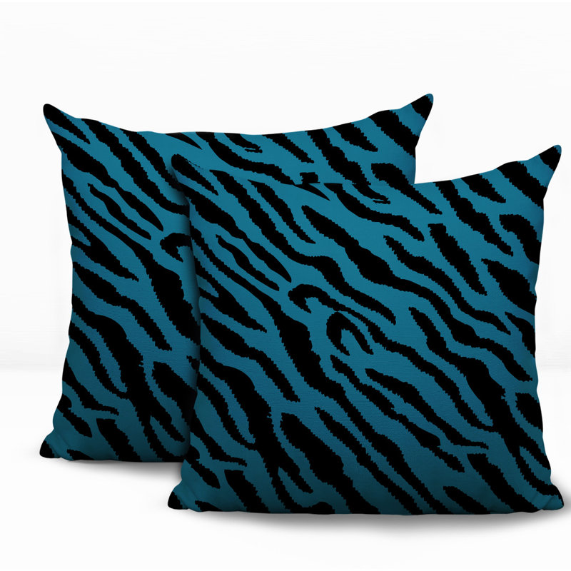 Coussin intérieur / extérieur Valerie, 18x18, Turquoise