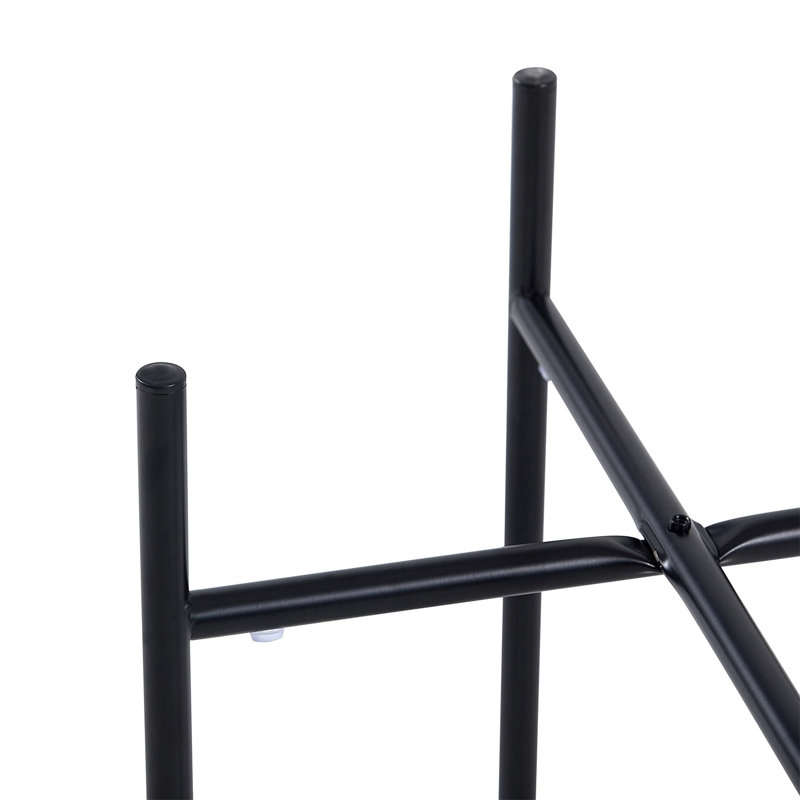 Rahn Stone Top End Table, Black, Black, Glass