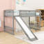 Lit mezzanine en bois simple avec glissoire Enguerrand-2078723825