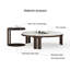 Table basse ronde en marbre