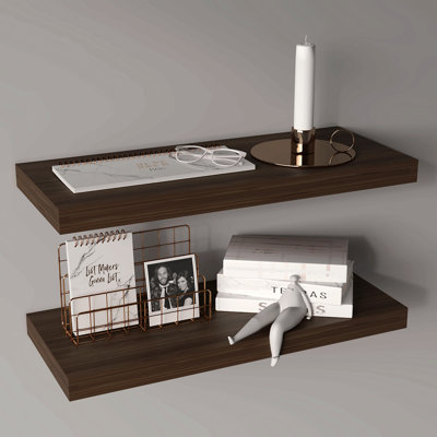 Floating Shelves, 2 Shelves, 1.50" H
