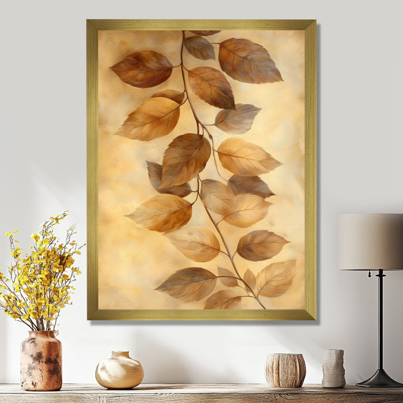 Suzanna - impressions sur toile florales, H 20 po x l 12 po, Doré, Picture Framed