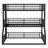 Twin Over Twin Over Full XL Metal Triple Bunk Bed With Safety Guardrails And Noise-Reduced Design For Space Efficiency-1059902589