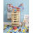 Carrena Solid Wood 6 Drawer Rolling Storage Cart-1163318251