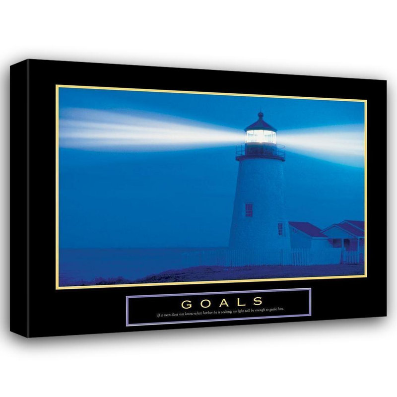 "Breakwater Bay", galerie d'art sur toile tendue, "Phare", H 36 po x l 45 po