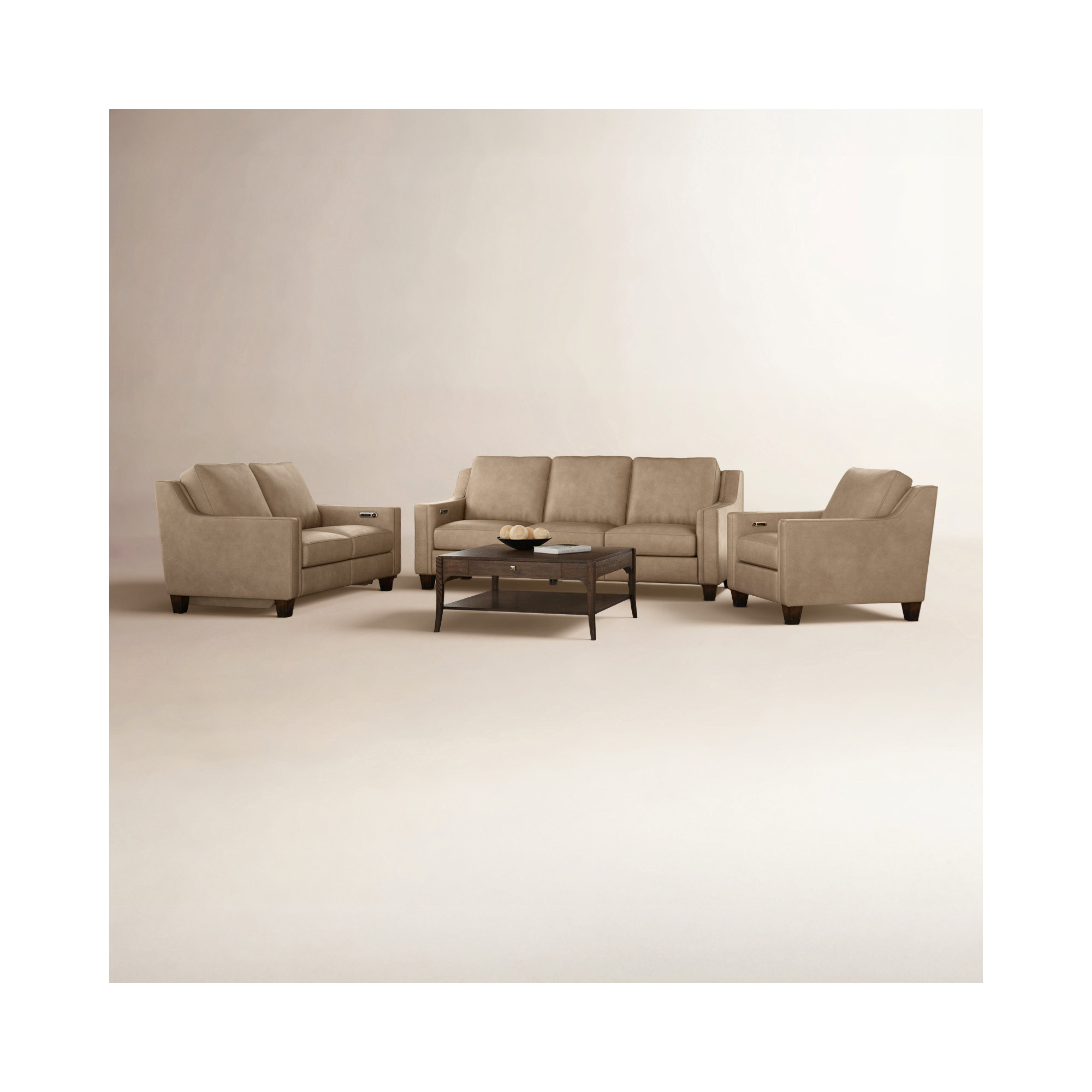 Finnegan Power Inclining 3-Piece Set, Beige