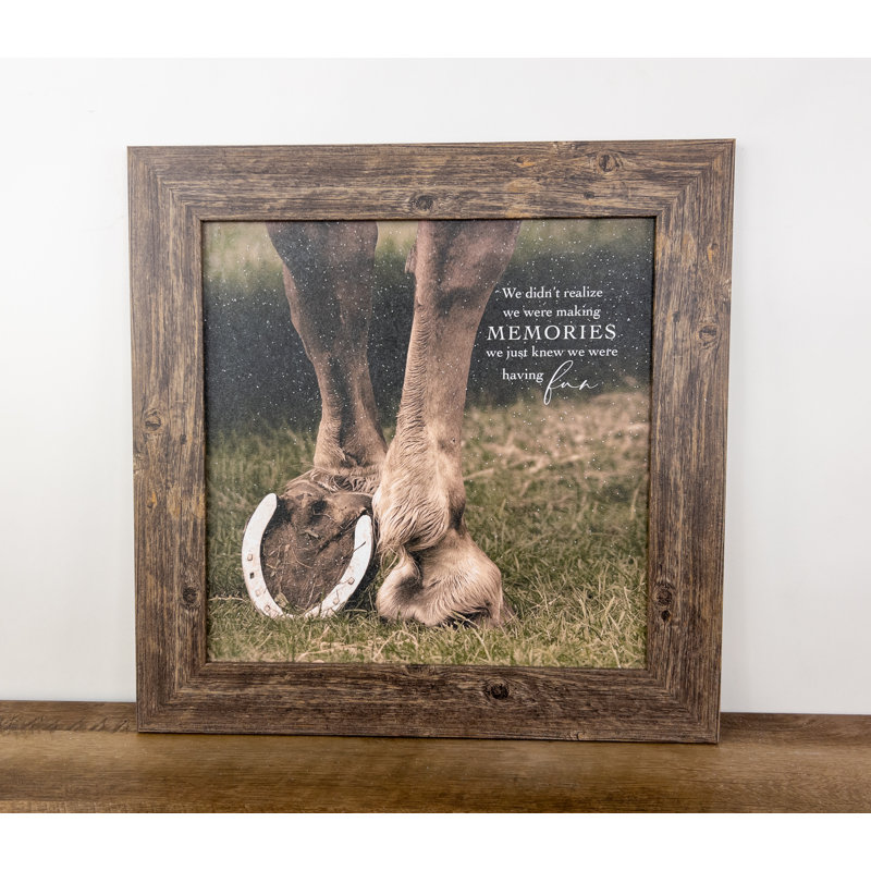 Cheval, nous n'avons pas réalisé - impression sur cadre photo