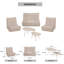Ensemble de canapé et causeuse 5 pièces Deko Living