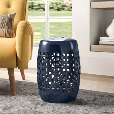Becquere Ceramic/Porcelain Accent Stool