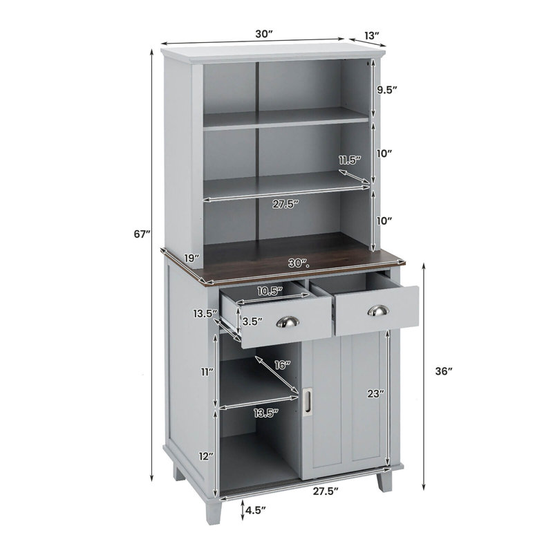 Garde-manger 67 po Armbrecht, gris