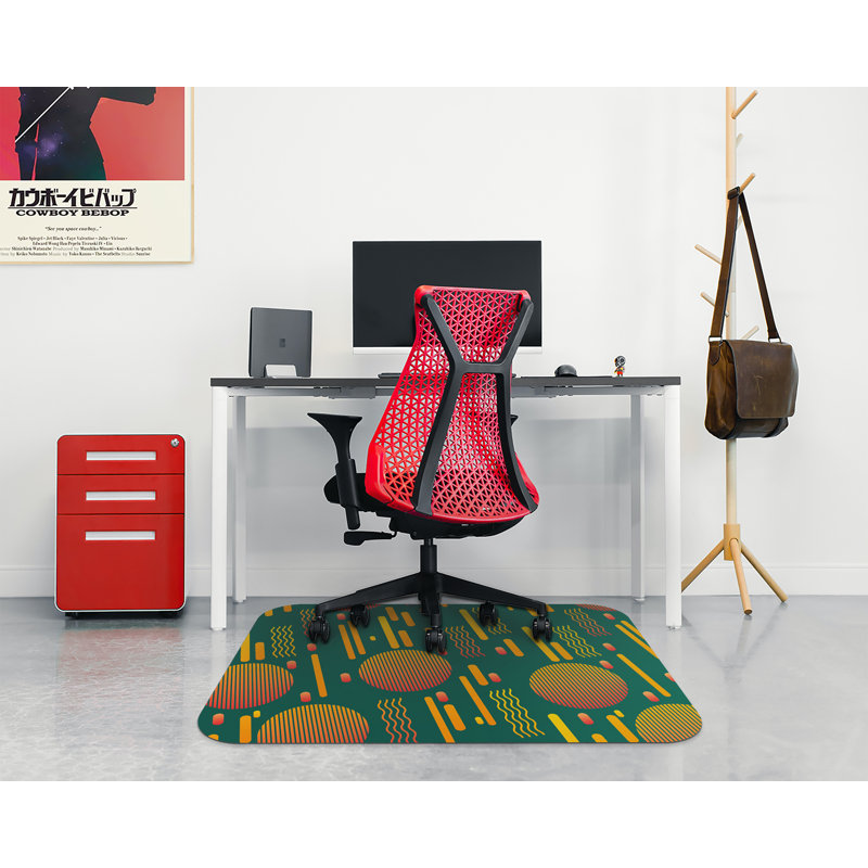 Neona Hard Floor Rectangular Chair Mat, 90 x 120cm