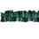 Cantonnière à motif floral en popeline et damas