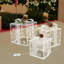 Ensemble 3 pièces de boîtes-cadeaux lumineuses