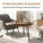 Solid Wood Tabletop Single-Seater Coffee Table, Brown