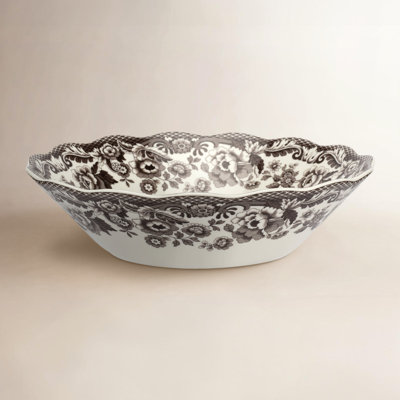 Woodland Turkey Porcelain Serving Bowl