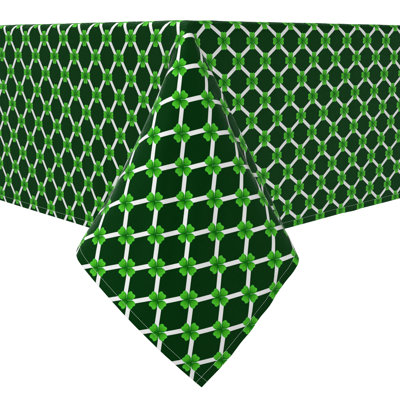 Rectangular Geometric Cotton Twill Tablecloth