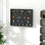 Vitrine, vitrine en verre avec 2 portes et tablettes réglables, fixation murale-963722514
