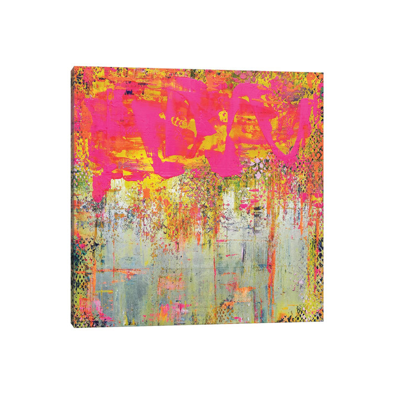 Back To Back by Linda Charles - Painting on Canvas, 30.48cm H x 30.48cm W x 1.91cm D, Wrapped Canvas