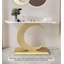 Canapé d'entrée glamour moderne en marbre blanc-339005856