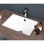 Évier rectangulaire en céramique blanche Arc 21 pi x 14 po avec installation de luxe