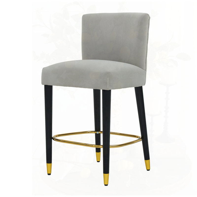 tabouret de comptoir au design moderne, Gris
