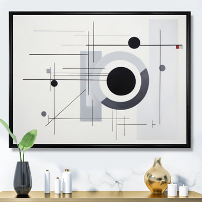 " Gray Suprematism Geometric Symphony I "