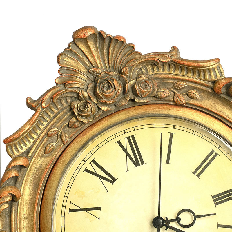 Hilburn Wall Clock, Gold