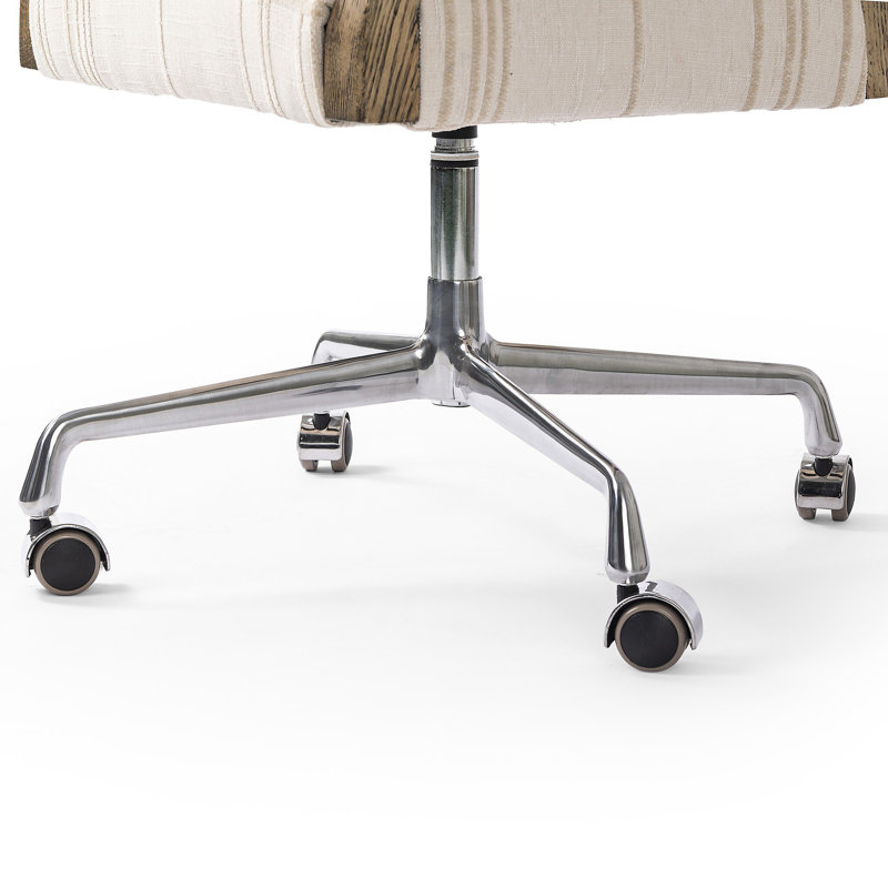 Perci Swivel Task Chair, 100% Polyester, Sheffield Ivory