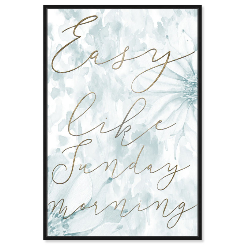 Typographie et citations faciles comme citations et dictons de famille - reproduction d'art, H 30 po x l 20 po x P 1,5 po