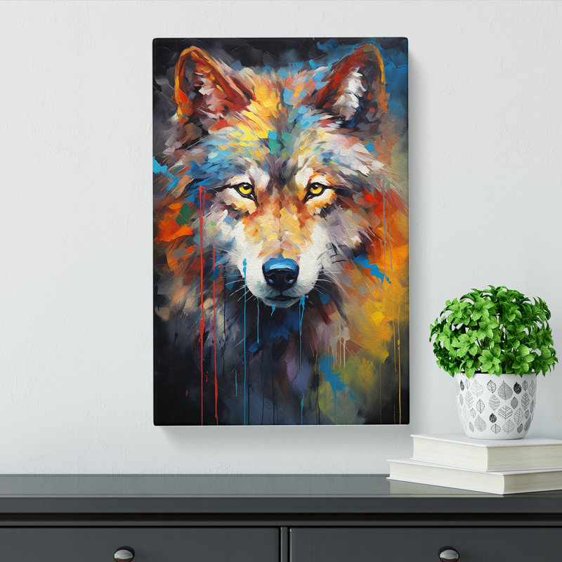 Wolf Abstract No.2 - Print, 60cm H x 40cm W x 3cm D